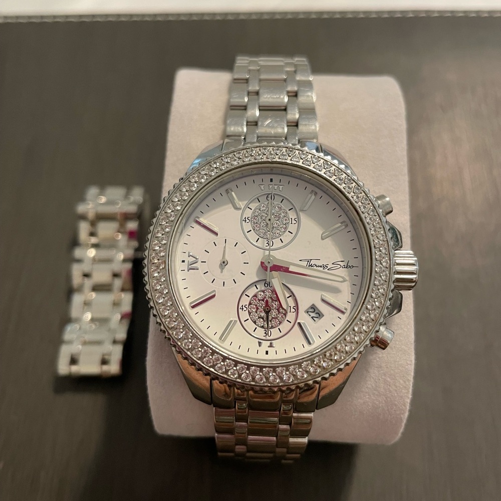 Thomas Sabo Silver Chronograph Jewelry Watch